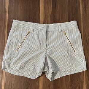 J.Crew Blue and White Striped Shorts